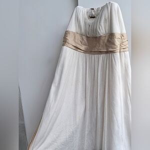 Cream Spaghetti Strap Dress